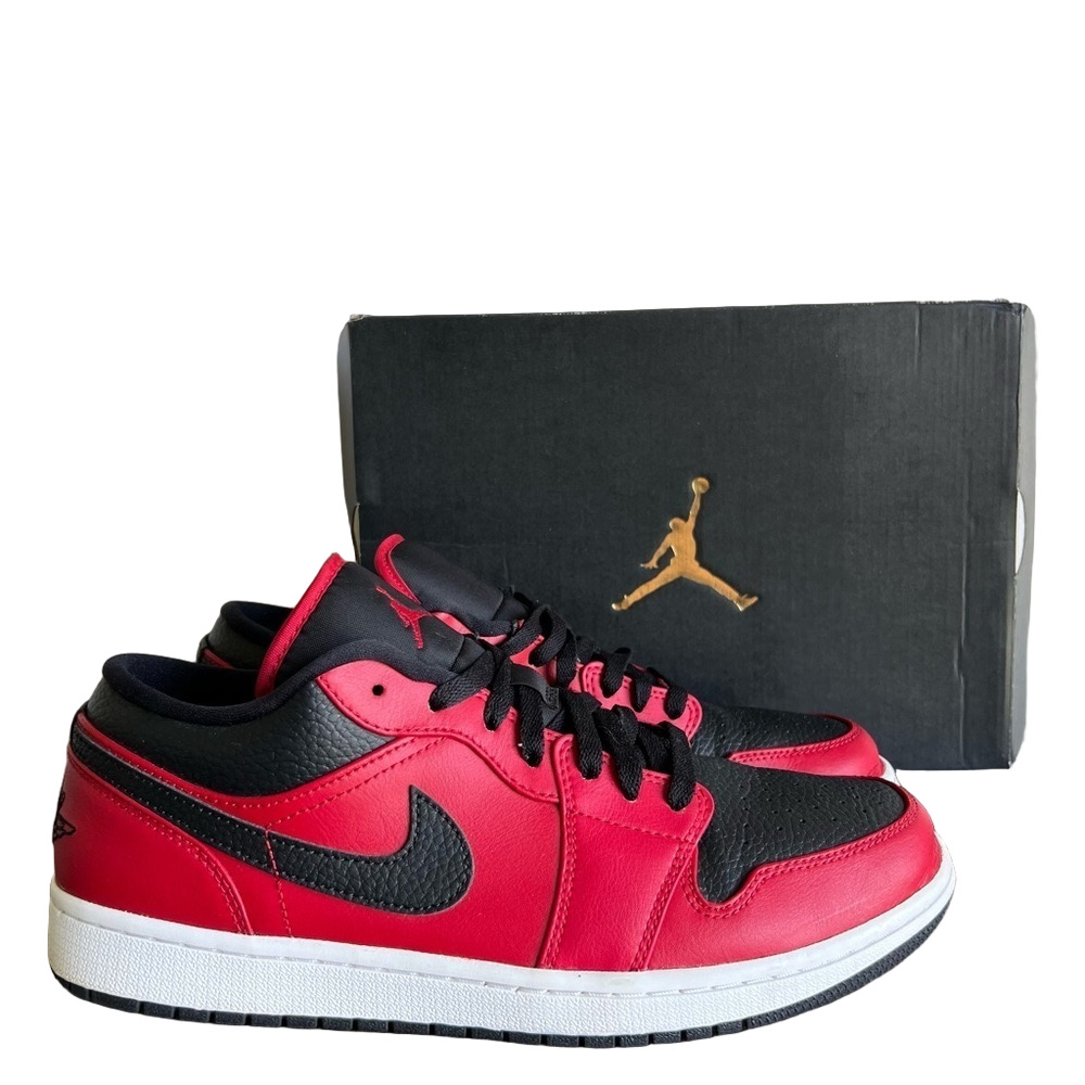 Nike Air Jordan 1 Low Reverse Bred Men's Shoe Size 10.5 #B1249